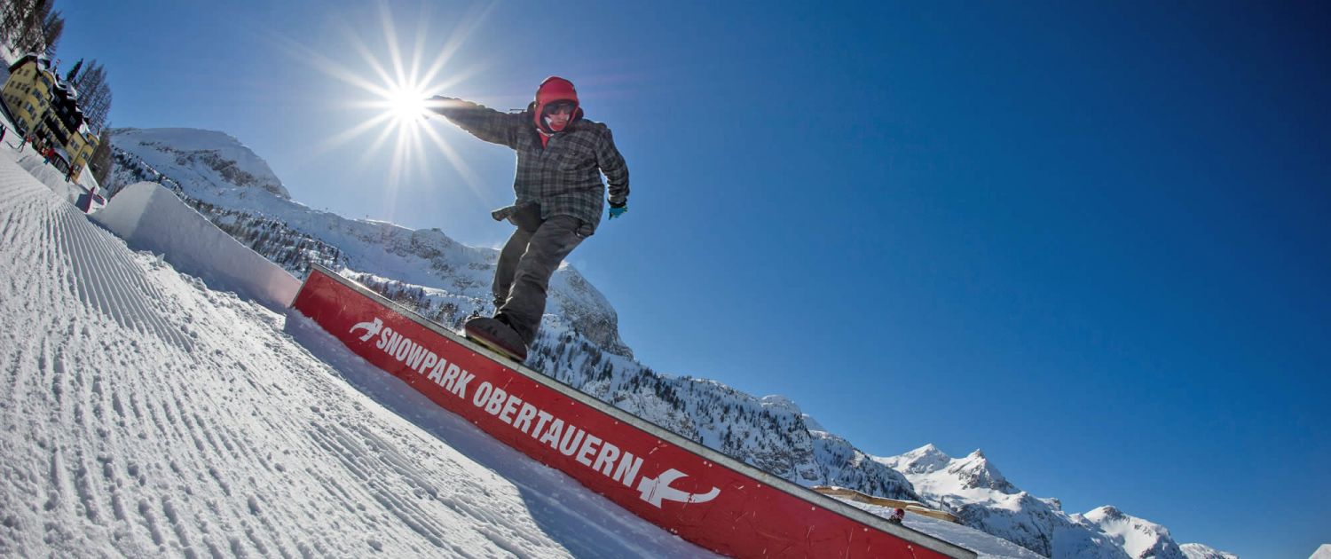Snowpark Obertauern -Spot- directly besides the Hotel Schrotteralm & Almschlössl in Obertauern