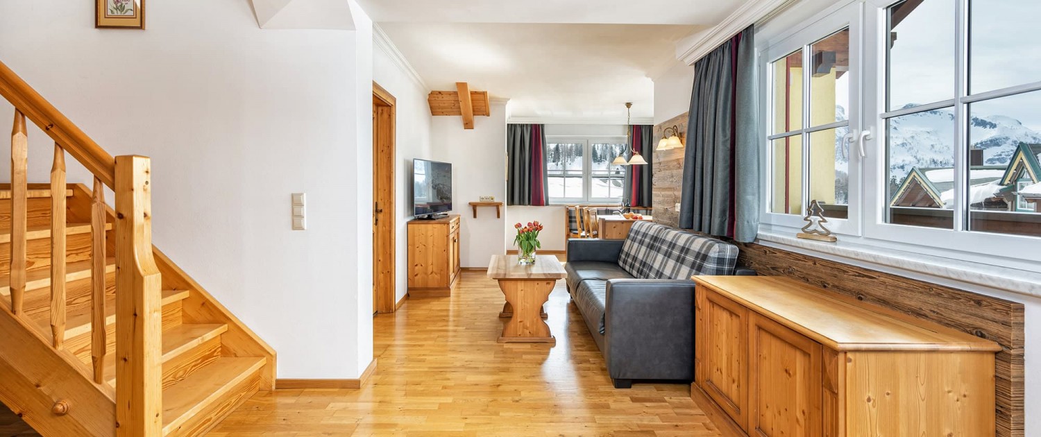Wohnen in schönen, gemütlichen Appartements, Suiten und Zimmern im Apparthotel Schrotteralm & Almschlössl in Obertauern - direkt an der Piste