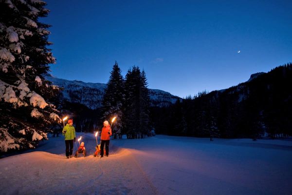 Beleuchtete Gnadenalm Rodelbahn