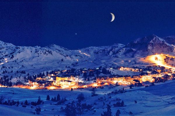 Obertauern bei Nacht